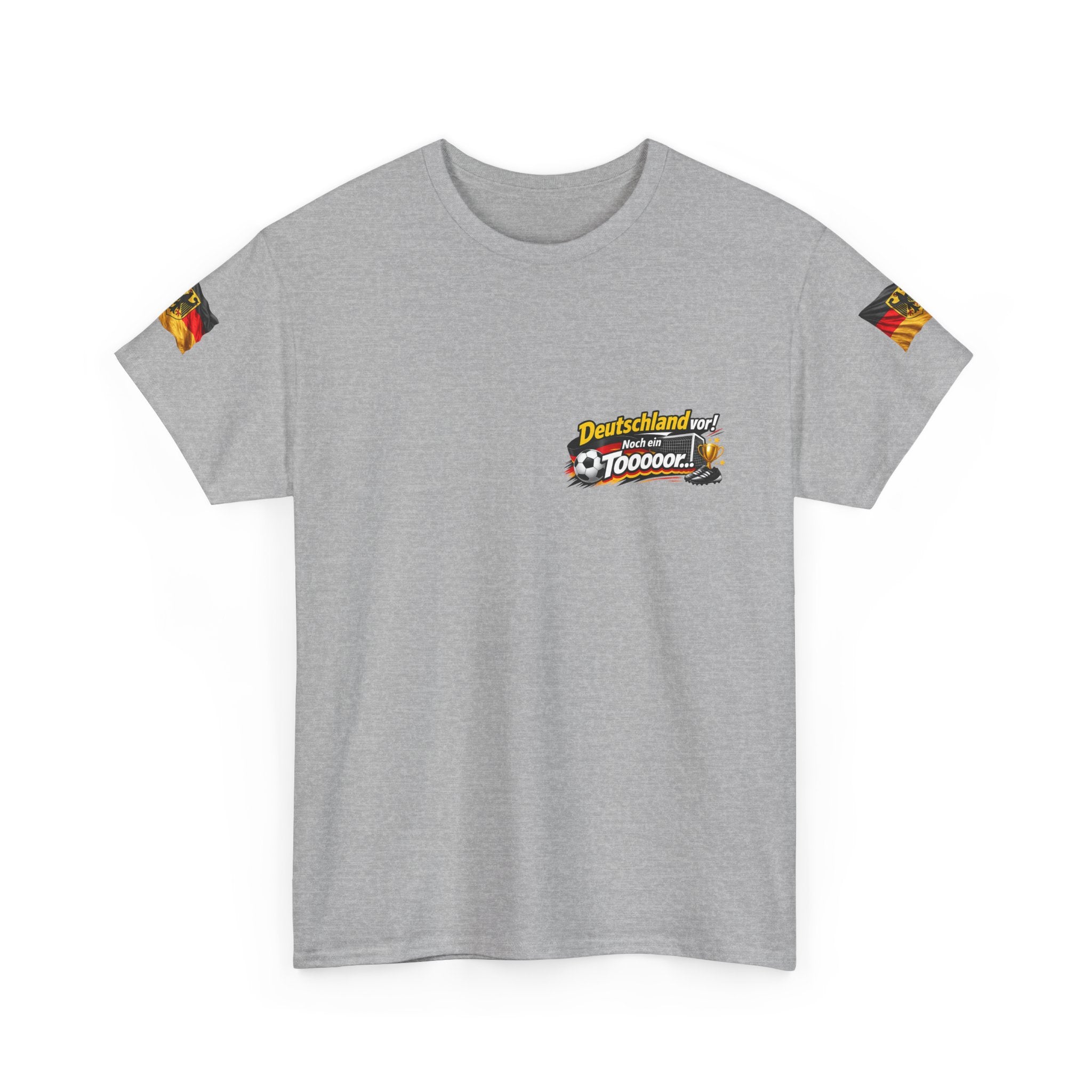 Soccer Fans T‑Shirt — "Deutschland vor! Noch ein Toooor" German Flag Tee