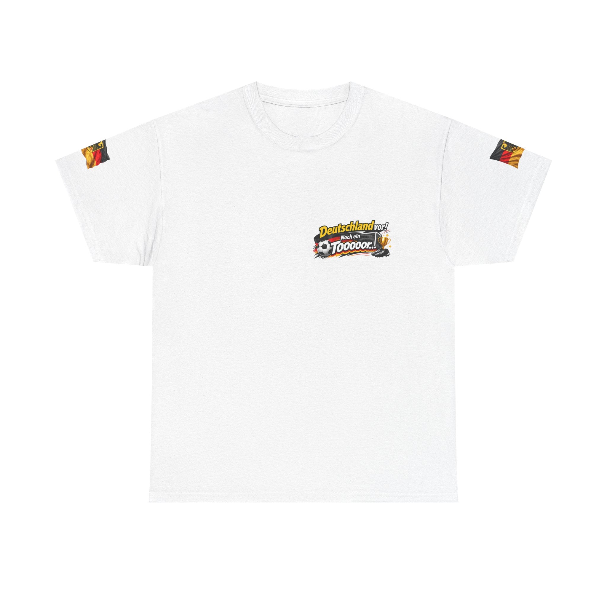 Soccer Fans T‑Shirt — "Deutschland vor! Noch ein Toooor" German Flag Tee