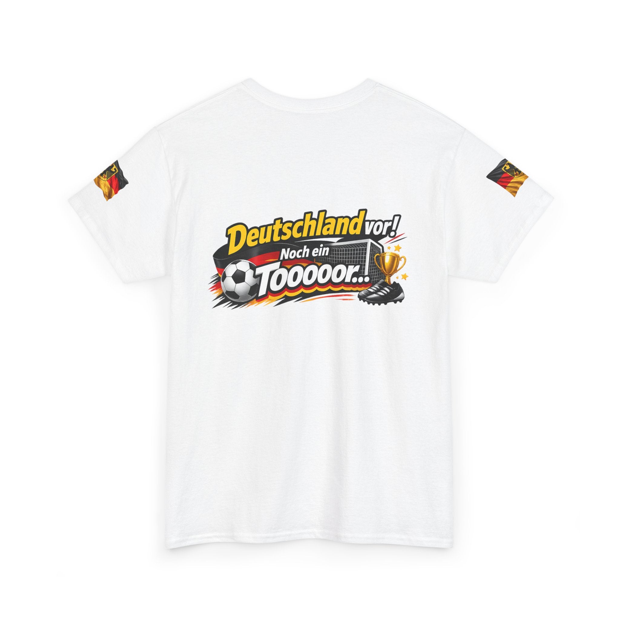 Soccer Fans T‑Shirt — "Deutschland vor! Noch ein Toooor" German Flag Tee