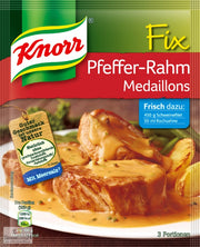 Knorr Fix for Pork Fillets in Creamy Pepper Sauce