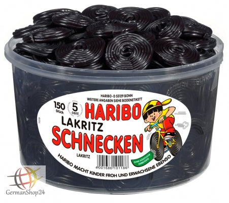 Haribo Licorice Snails, Box