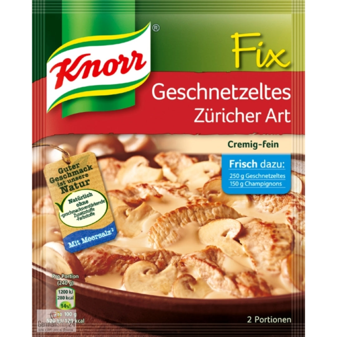Knorr Fix for Geschnetzeltes Zurich Style
