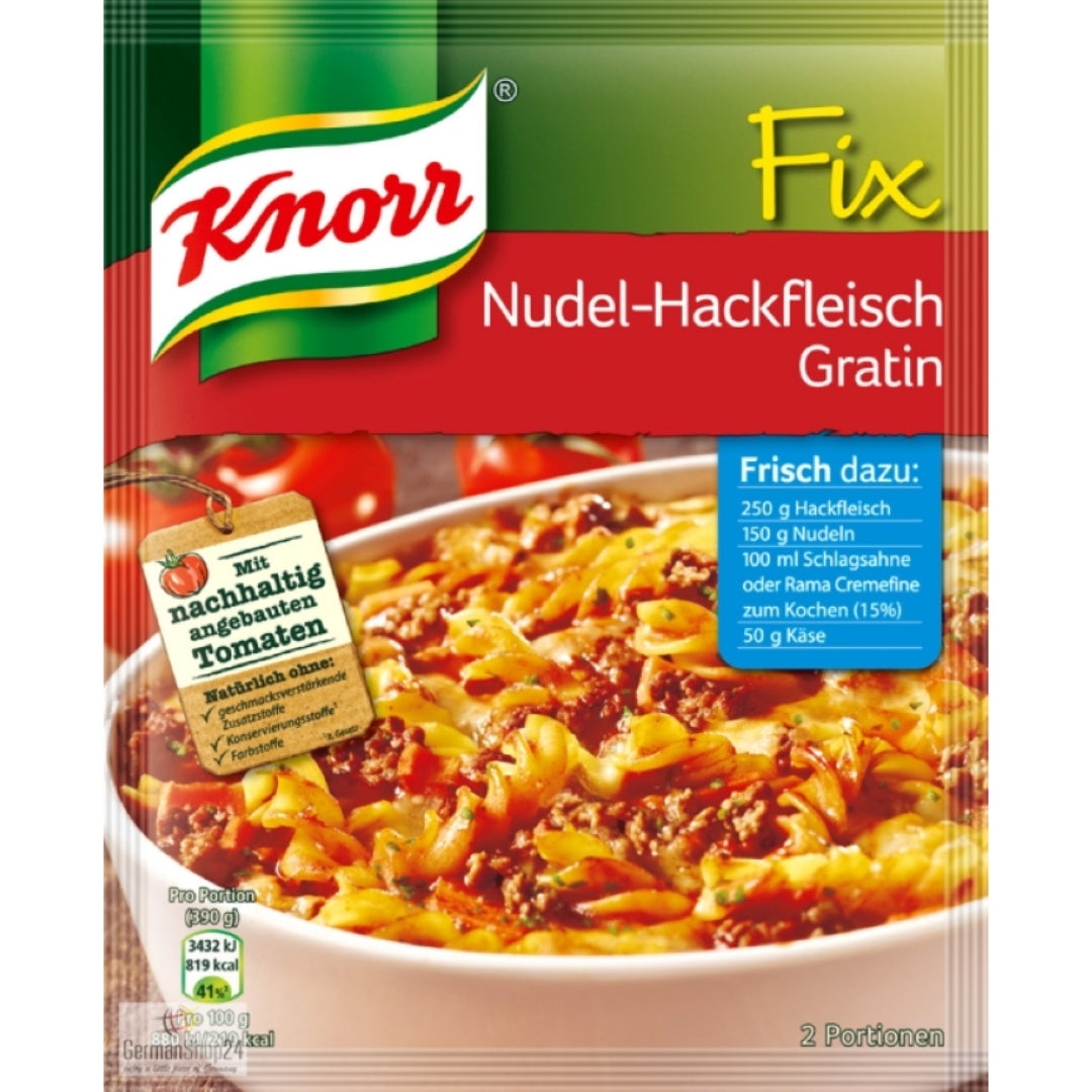 Knorr Fix for Gratin with Noodles and Ground Meat
