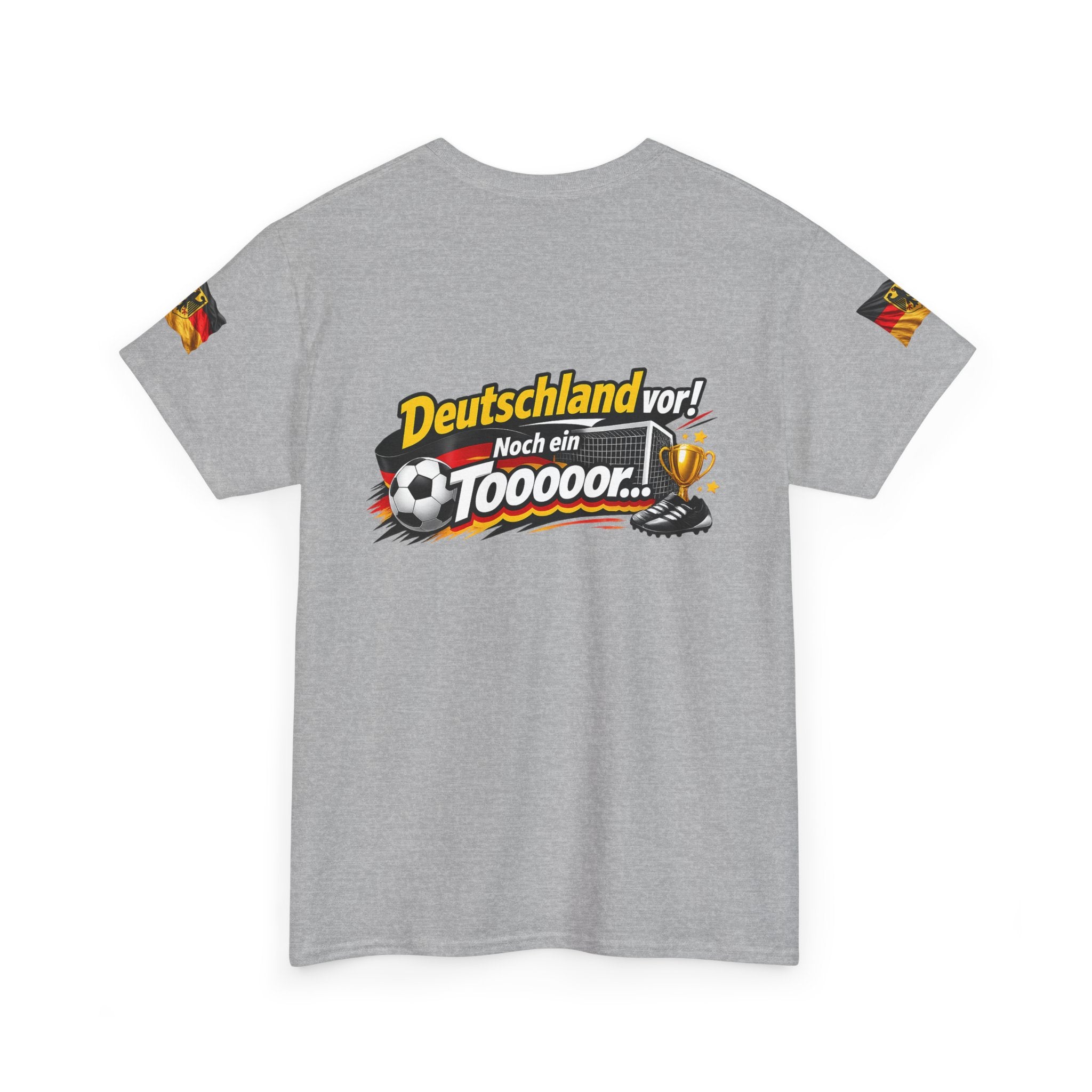 Soccer Fans T‑Shirt — "Deutschland vor! Noch ein Toooor" German Flag Tee