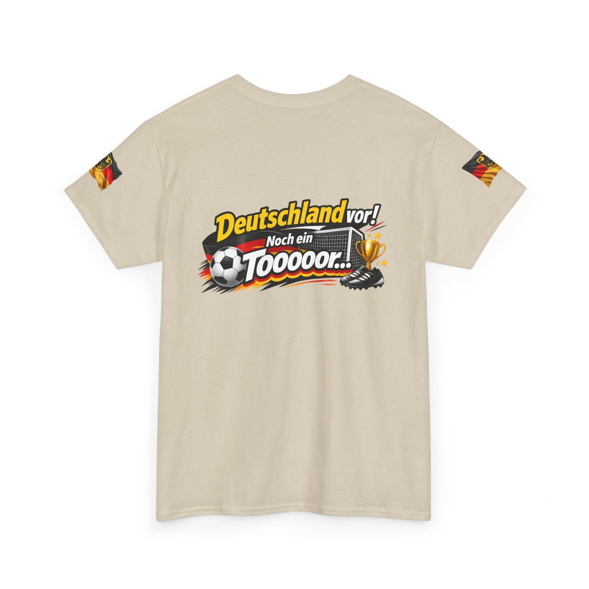 Soccer Fans T‑Shirt — "Deutschland vor! Noch ein Toooor" German Flag Tee