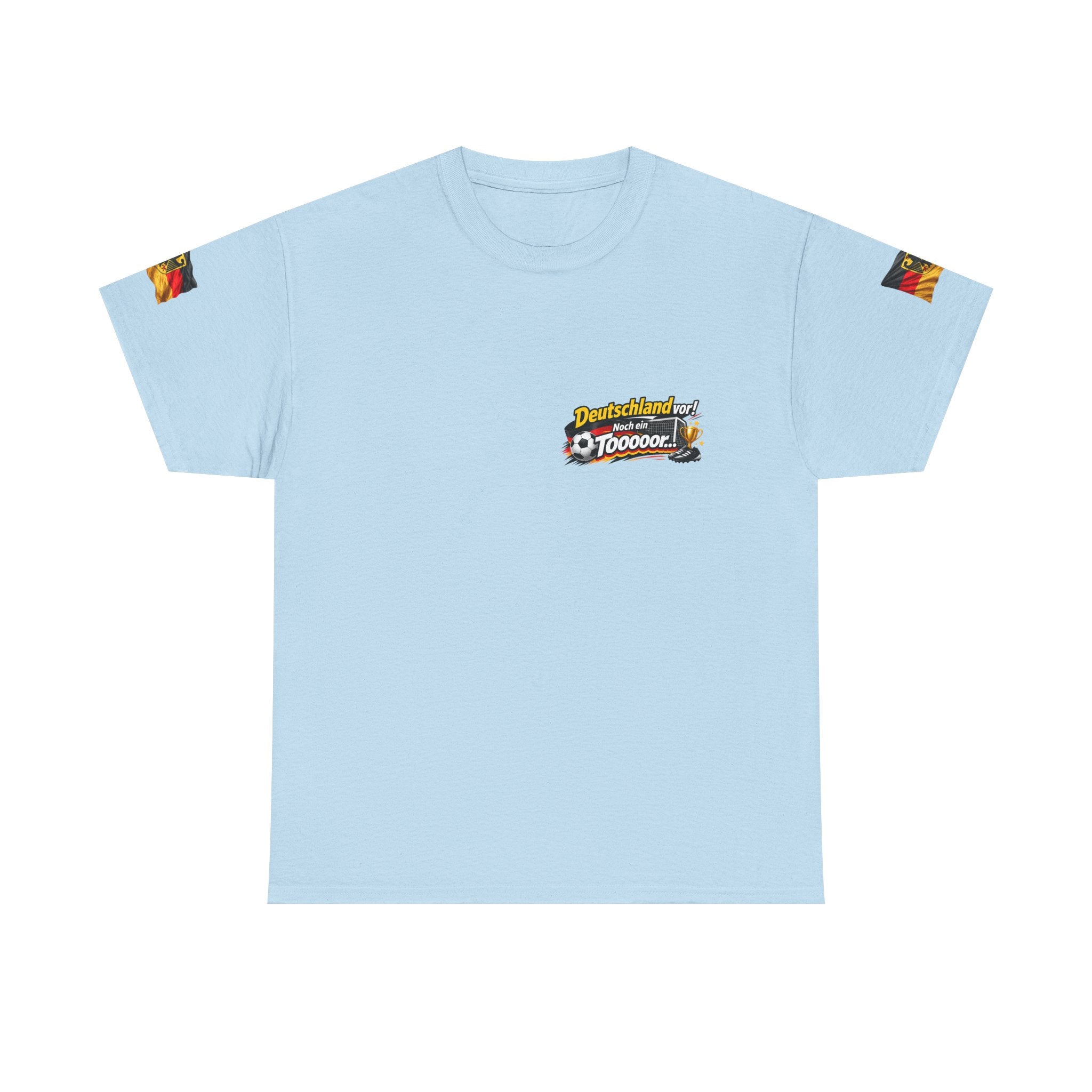 Soccer Fans T‑Shirt — "Deutschland vor! Noch ein Toooor" German Flag Tee
