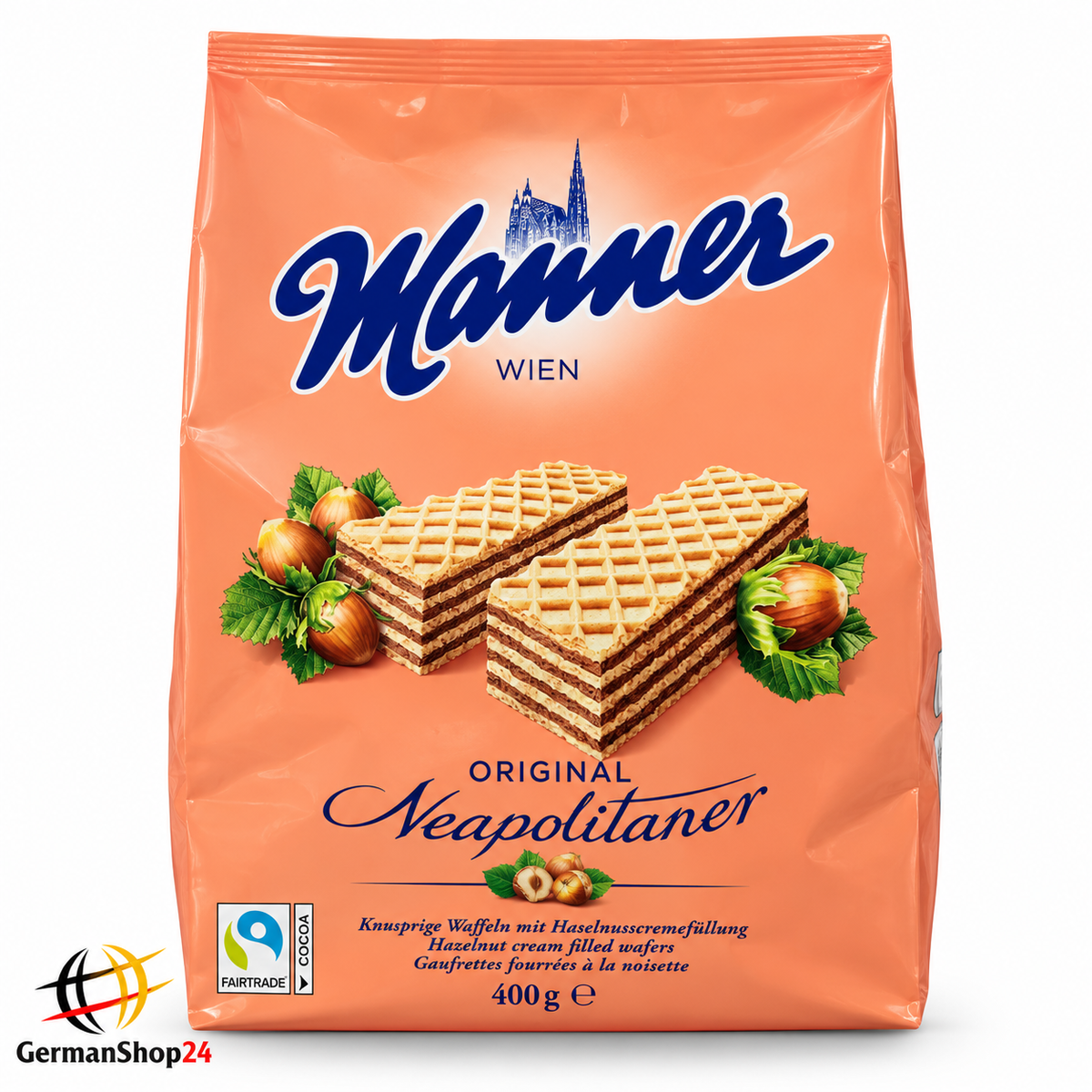 Manner Original Neapolitan Wafers 14.1 oz Bag