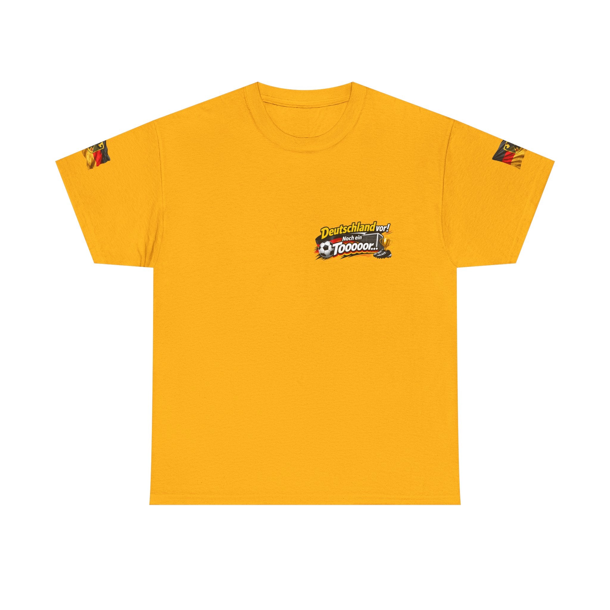 Soccer Fans T‑Shirt — "Deutschland vor! Noch ein Toooor" German Flag Tee