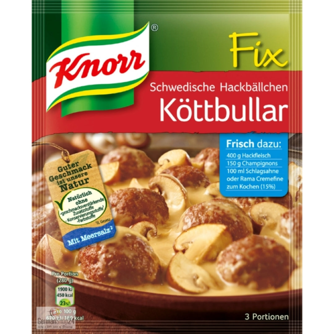 Knorr Fix for Swedish Meatballs Koettbullar