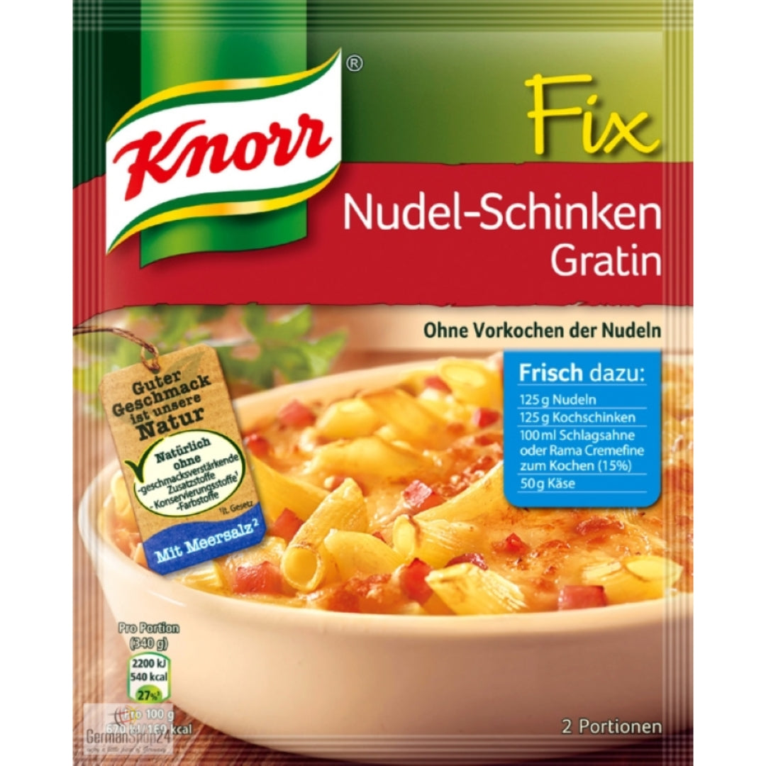 Knorr Fix for Gratin with Noodles and Ham