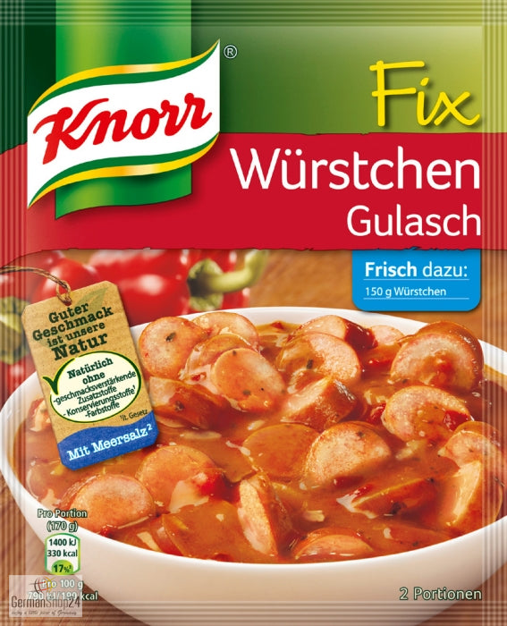 Knorr Fix for Sausage Goulash