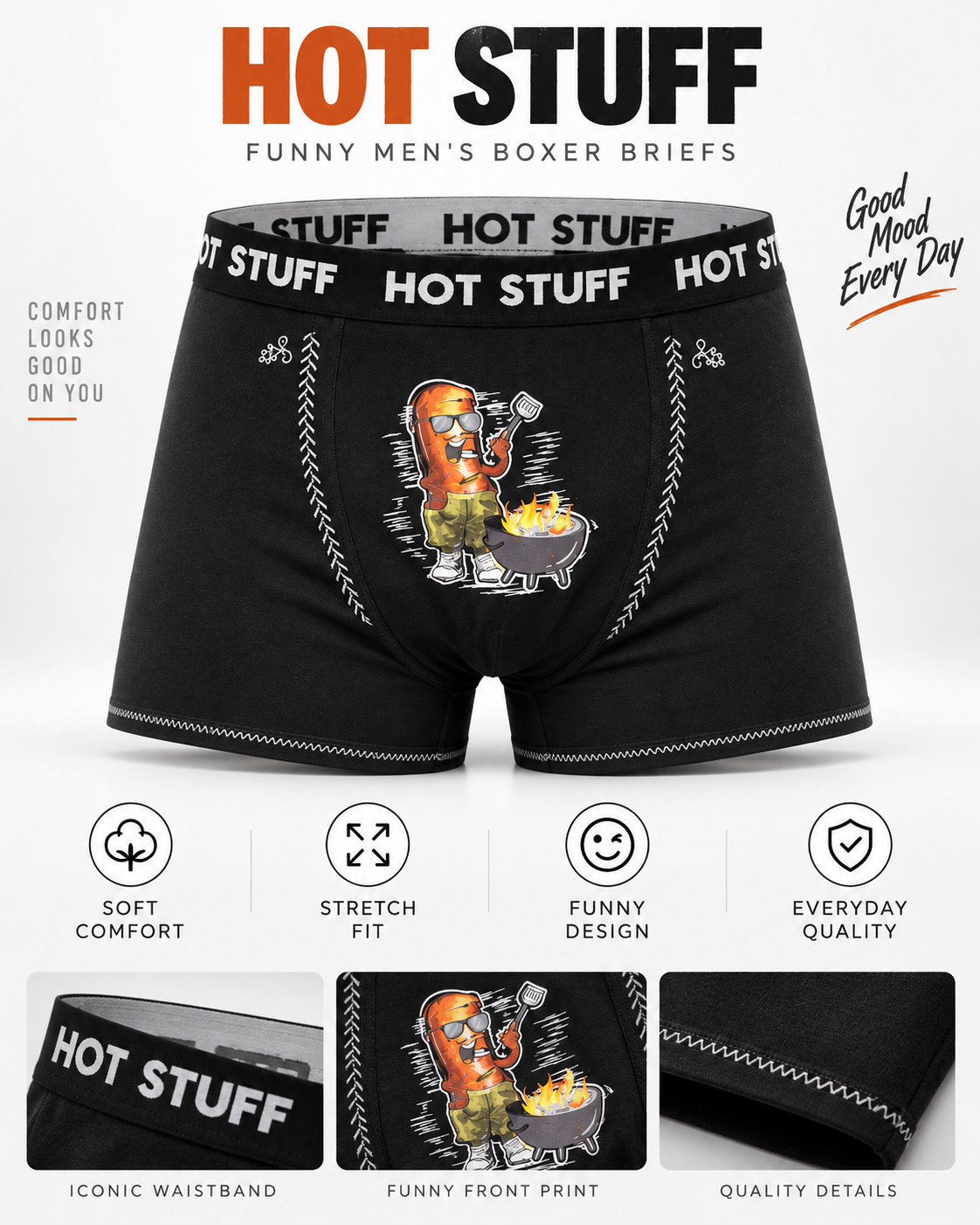 Hangowear Men’s Boxer Shorts HOT STUFF