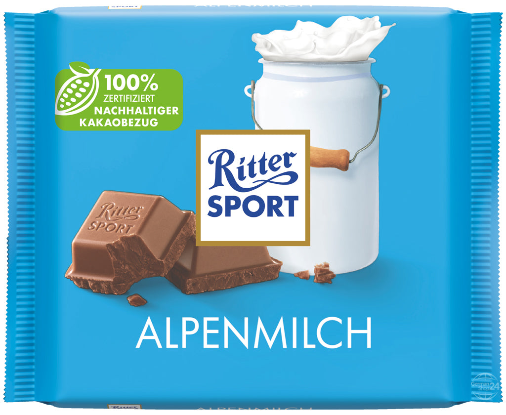 Ritter Sport Alpine Milk Chocolate 3.53 oz