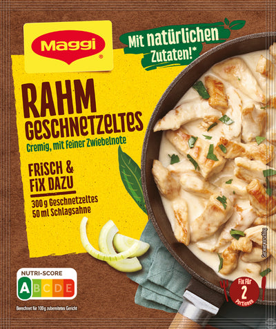 Maggi Fix for Geschnetzeltes in Creamy Sauce