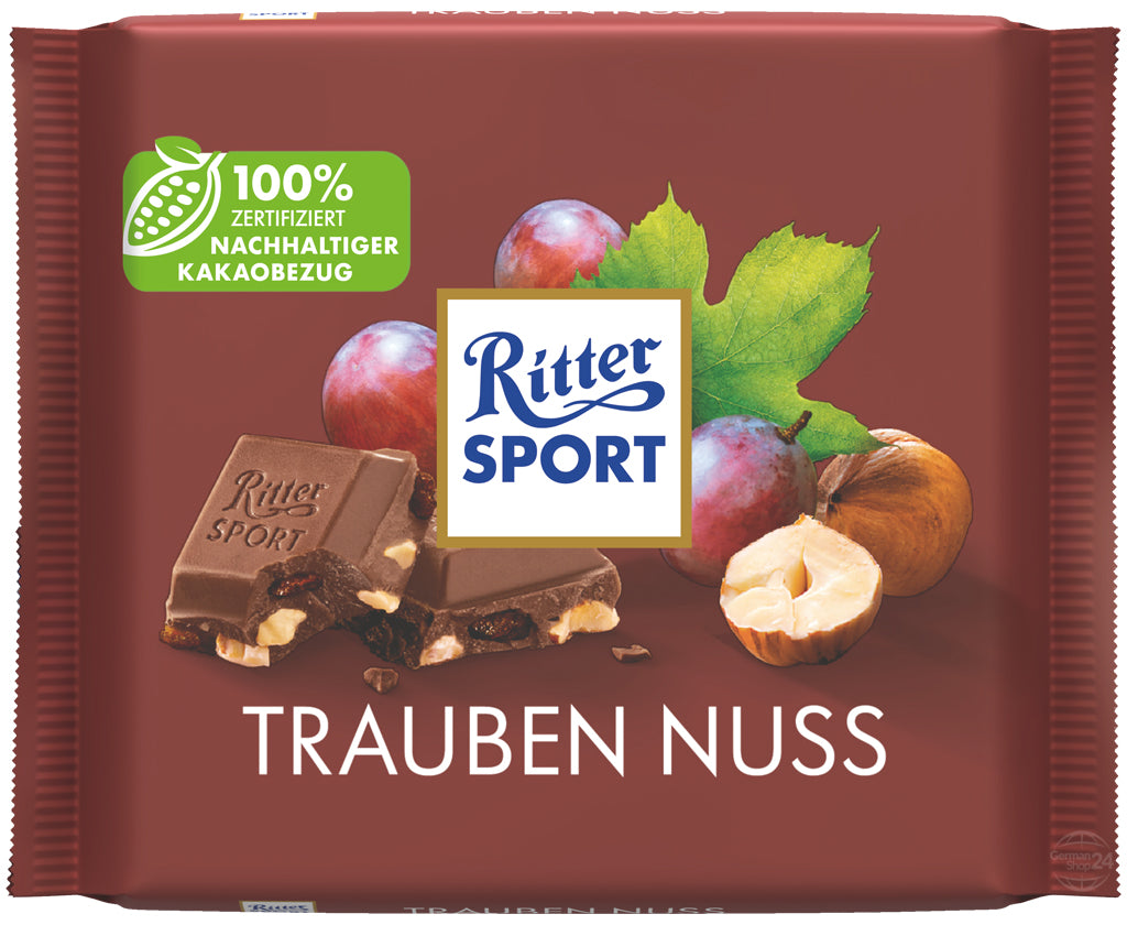 Ritter Sport Raisins & Hazelnuts 3.53 oz