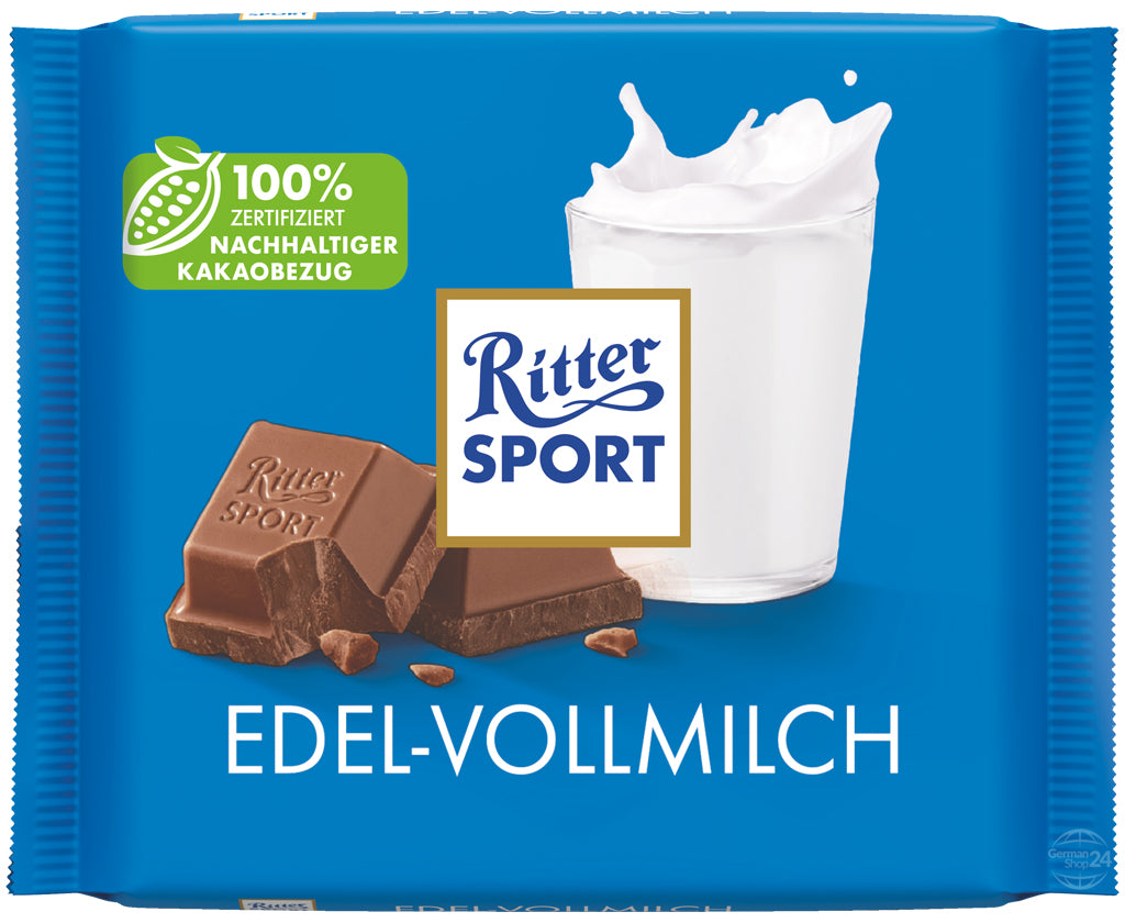 Ritter Sport Fine Milk Chocolate 3.53 oz