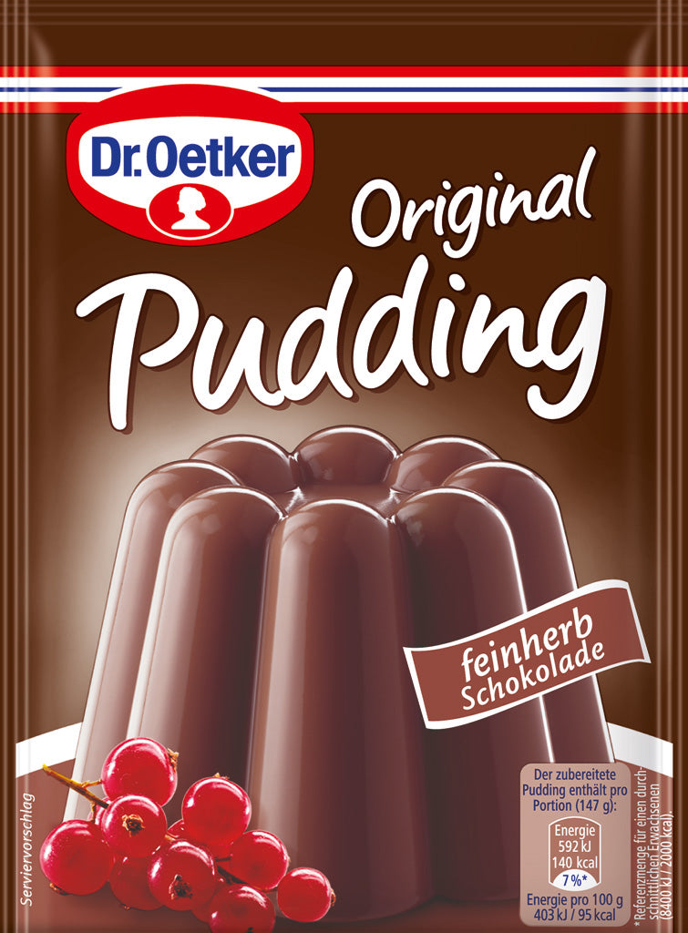 Dr. Oetker Original Pudding Fine Dark Chocolate 2-Pack