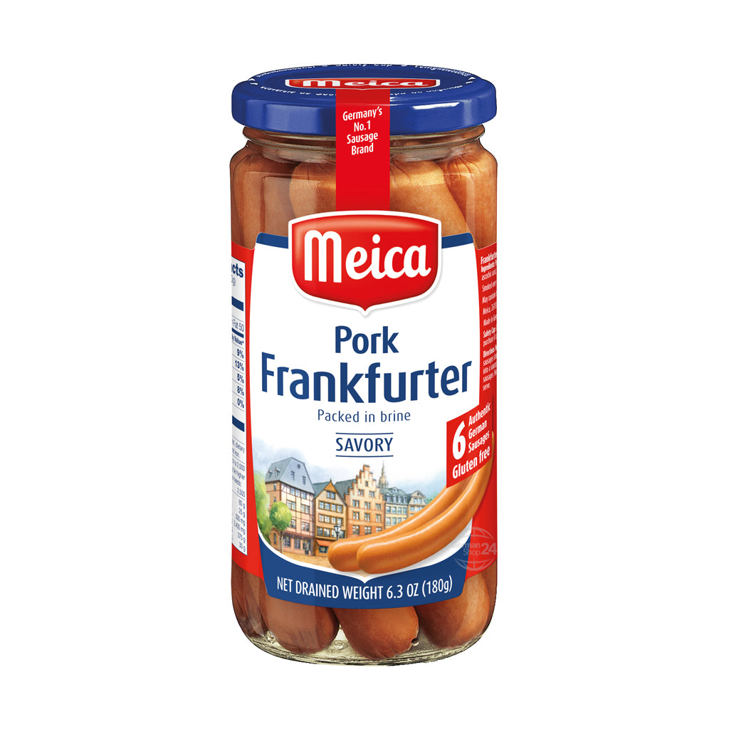 Meica Pork Frankfurter 6.35 oz Glass Jar