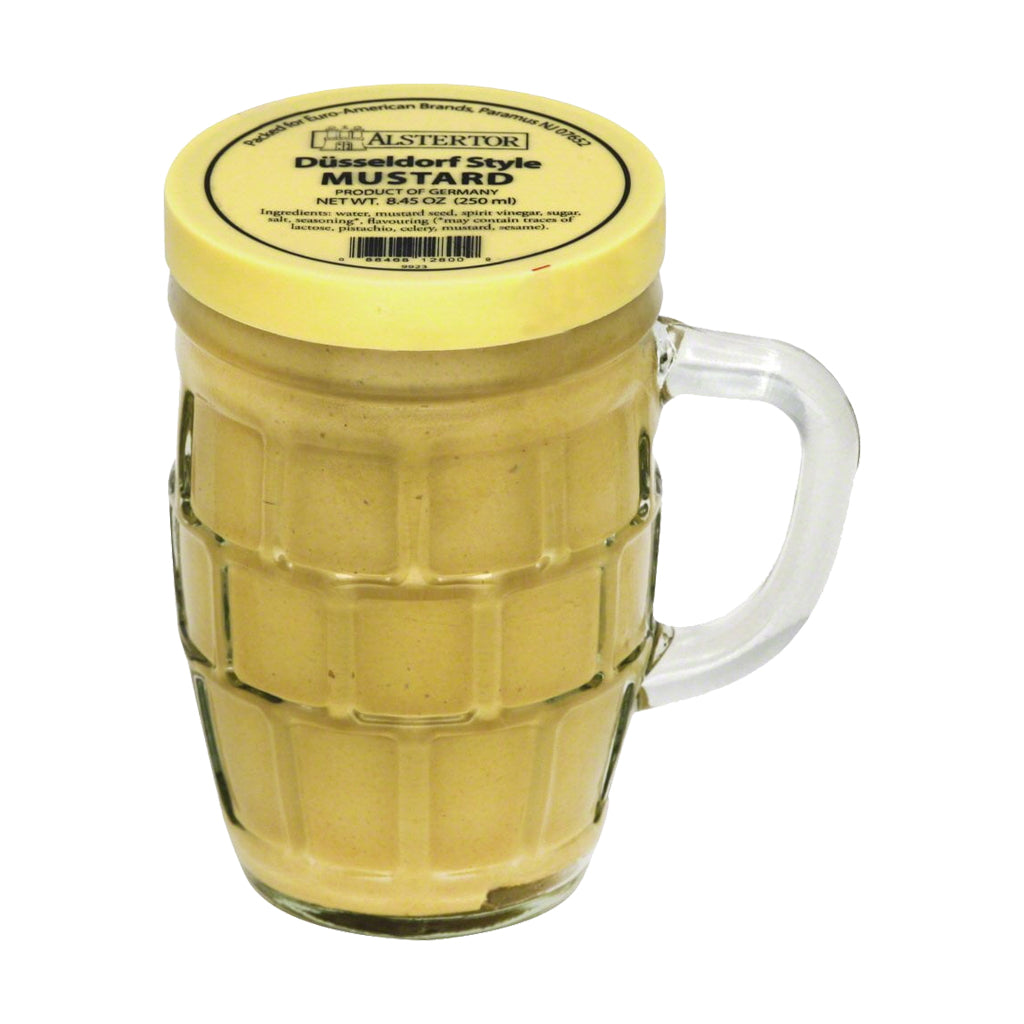Alstertor Düsseldorf-Style Medium Hot Mustard in a Glass Mug