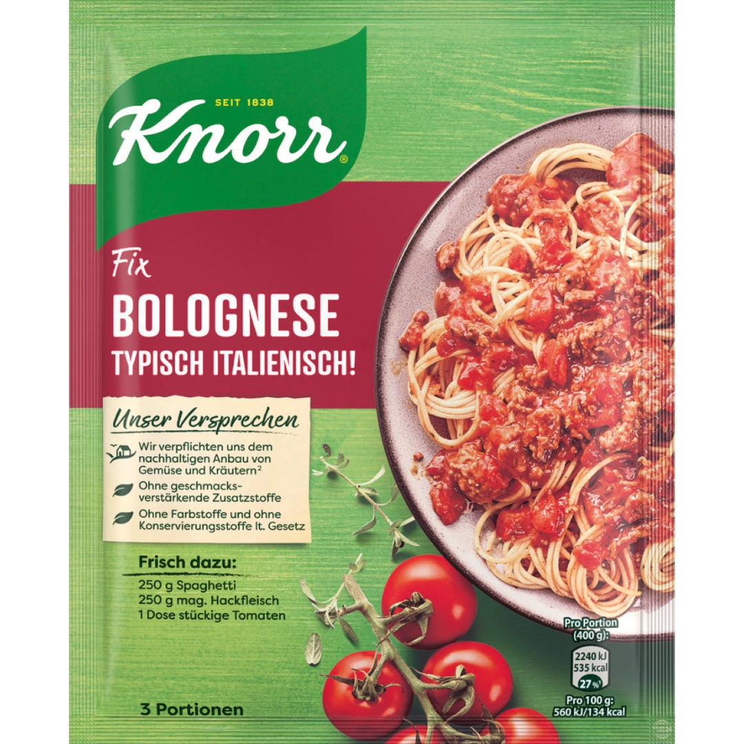Knorr Fix for Bolognese Typical Italian!