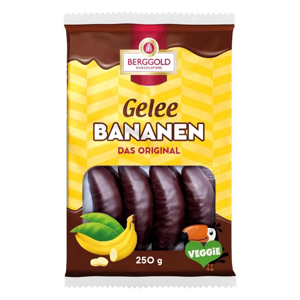 Berggold Chocolate Covered Jelly Bananas 8.82 oz