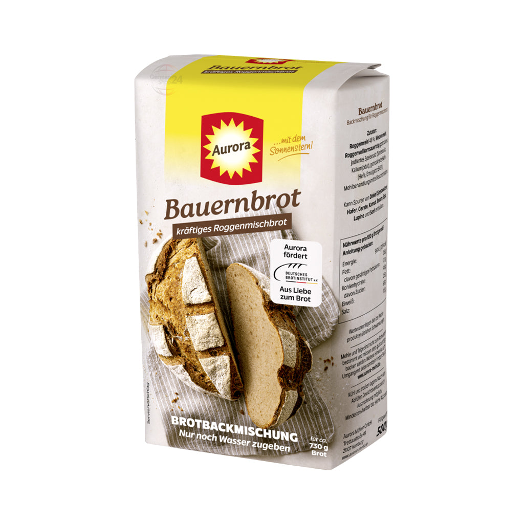 Aurora „Bauernbrot“ German-Style Farmer's Bread Baking Mix