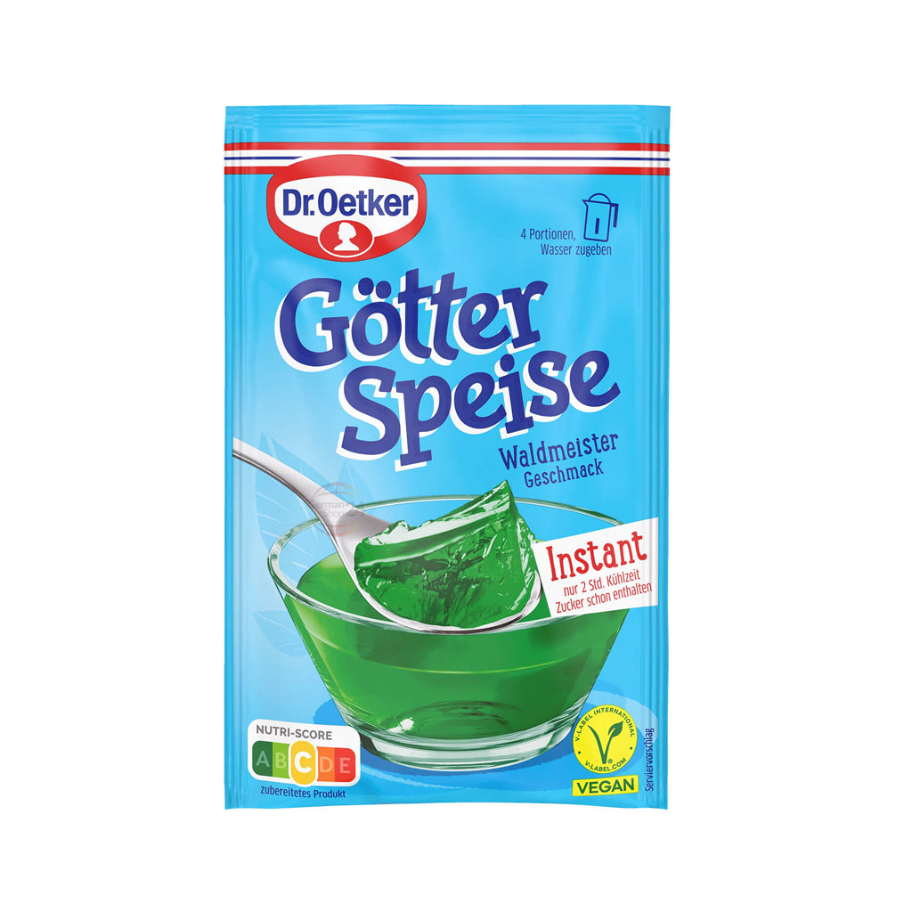 Dr. Oetker Instant Jelly Dessert Woodruff Flavor 3.53 oz