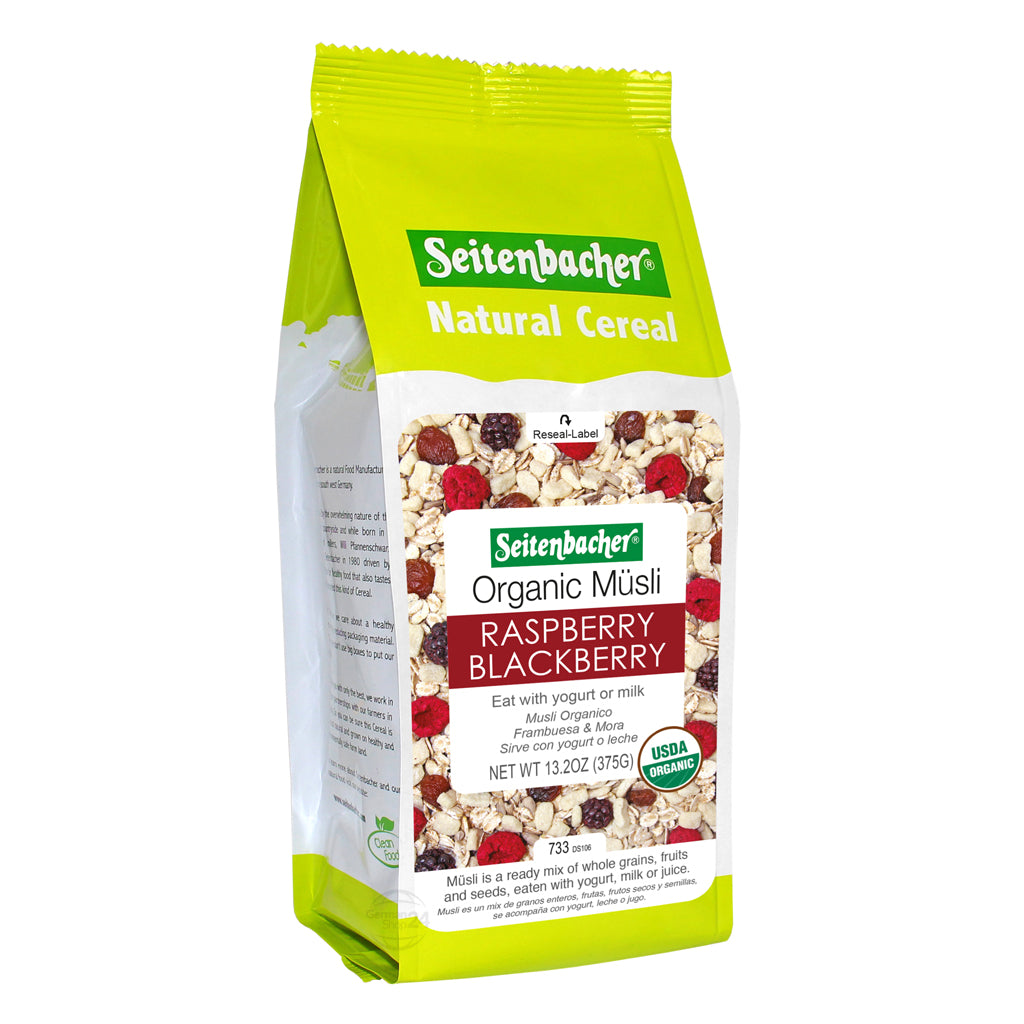 Seitenbacher Organic Muesli Raspberry & Blackberry 13.2 oz Bag