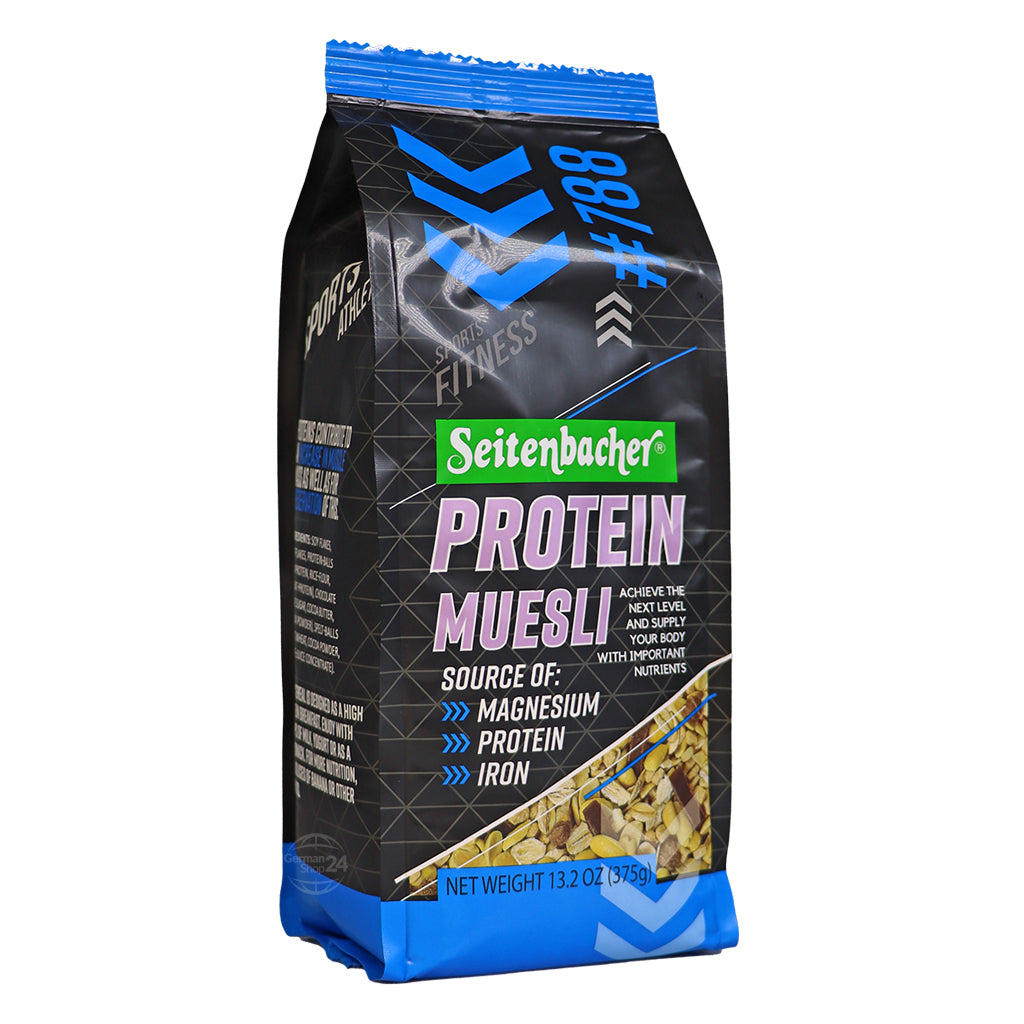 Seitenbacher Protein Muesli with Chocolate, #788, 13.2 oz Bag