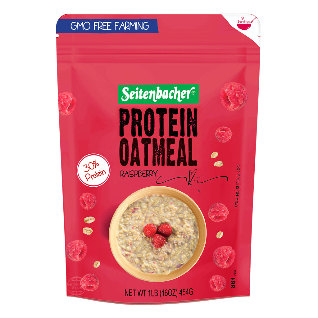 Seitenbacher Protein Oatmeal Raspberry 16 oz Pouch