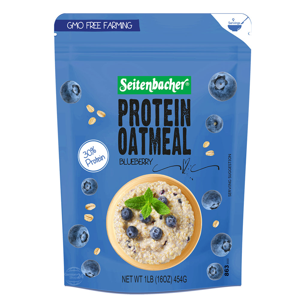 Seitenbacher Protein Oatmeal Blueberry 16 oz Pouch