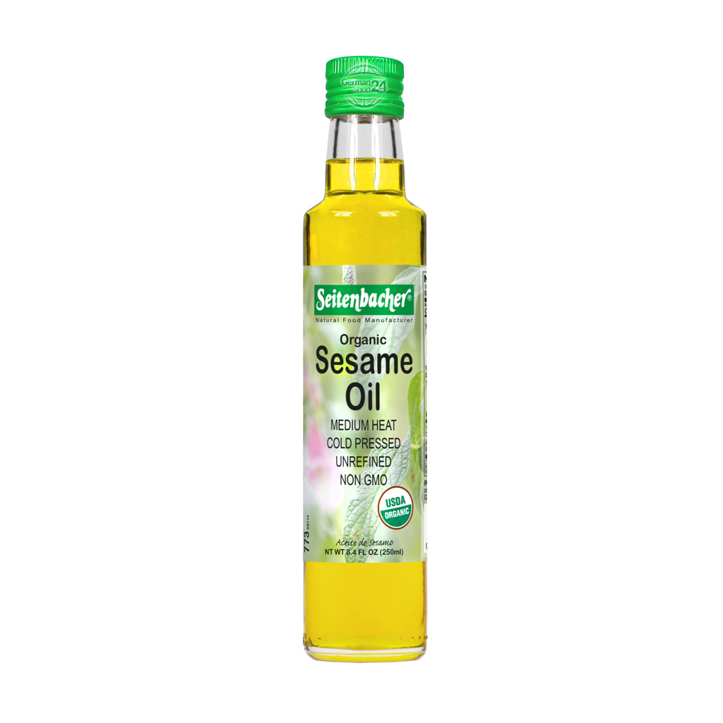 Seitenbacher Organic Sesame Oil 8.45 fl.oz Glass Bottle
