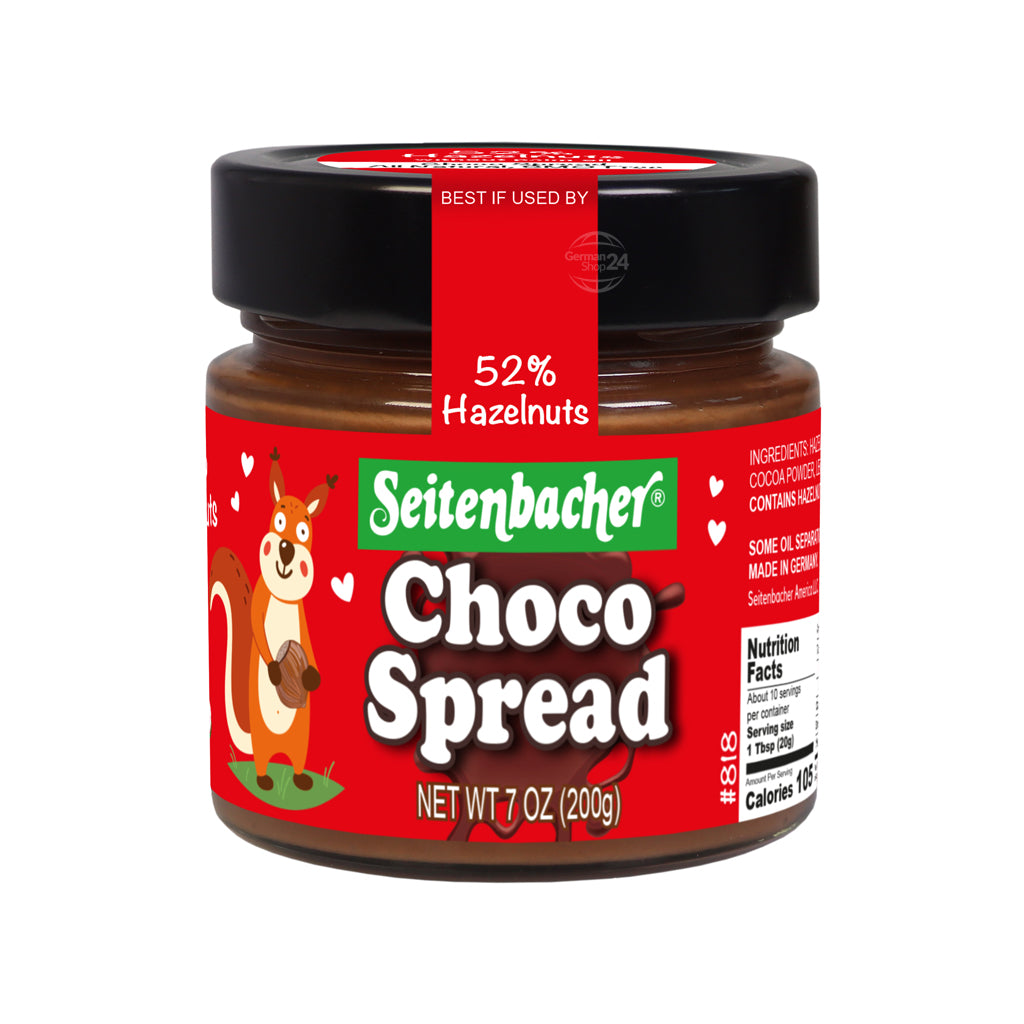 Seitenbacher Choco Spread 7.05 oz Glass Jar