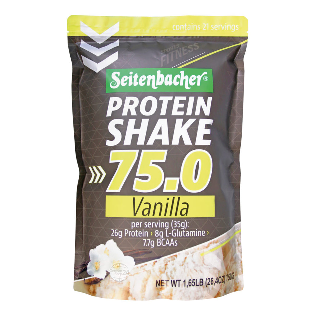 Seitenbacher Protein Shake Vanilla Flavor 1.65 lbs Pouch