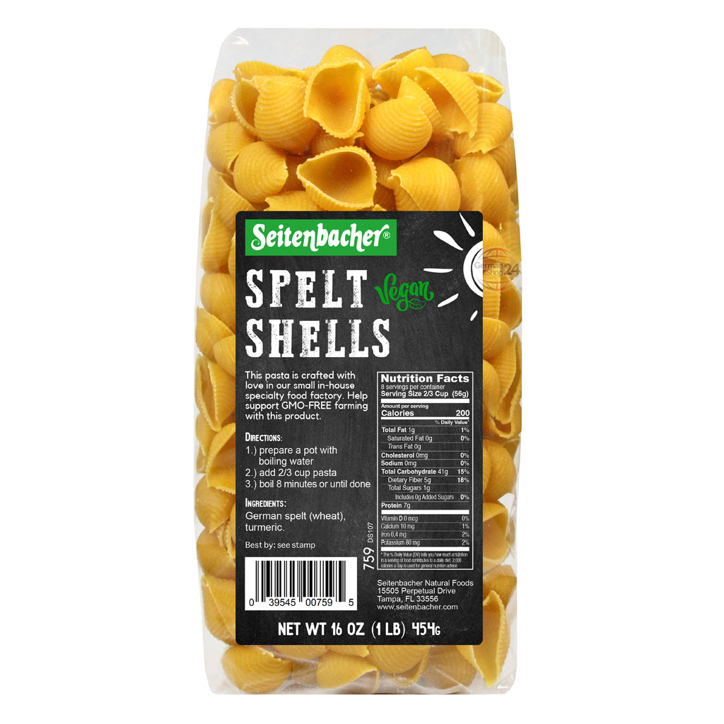 Seitenbacher Spelt Shells 16 oz