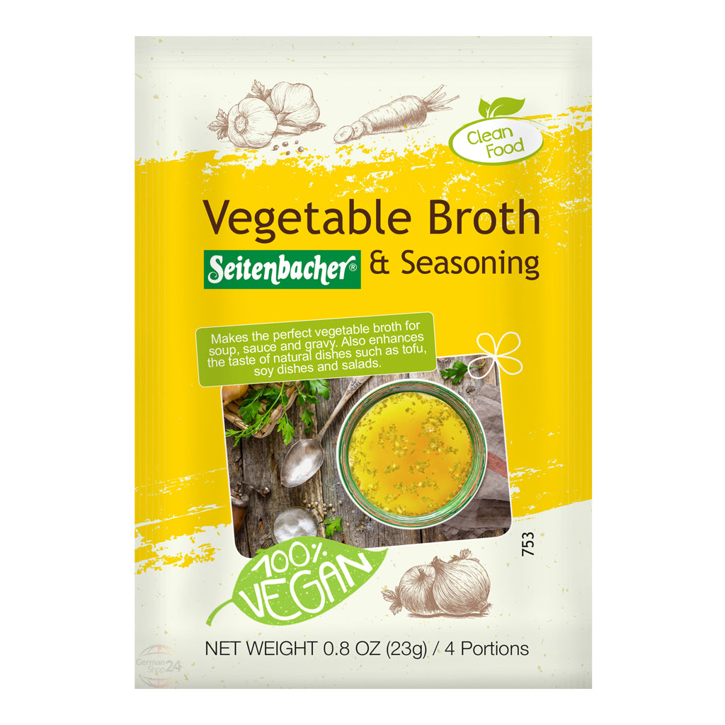 Seitenbacher Vegetable Broth & Seasoning 0.8 oz Pouch