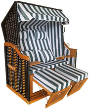 Economy Strandkorb™ Baltic Sea Model, Green-White Striped