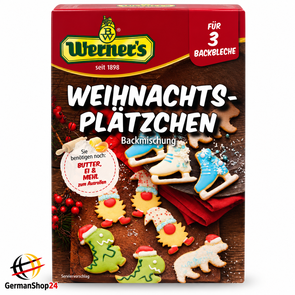 Werner's Weihnachtsplätzchen - German Christmas Cookies Baking Mix