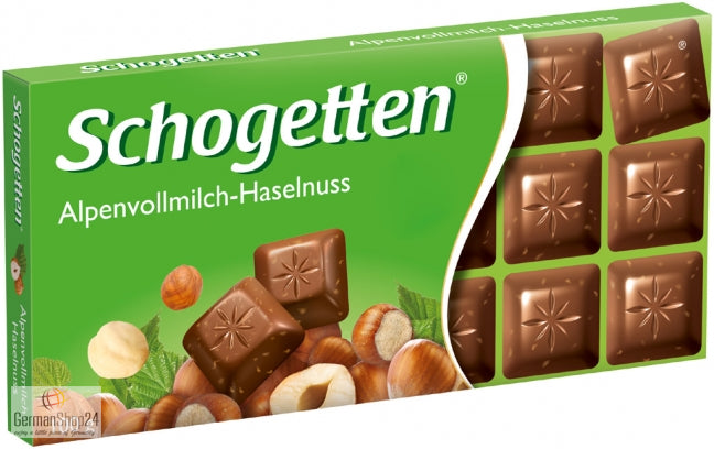 Schogetten Alpine Milk Chocolate with Hazelnuts