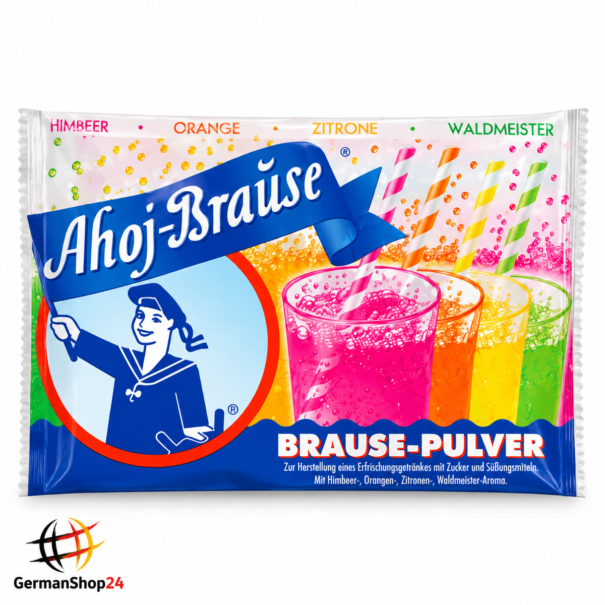 Ahoj "Brause" Fizzy Powder 10-pack