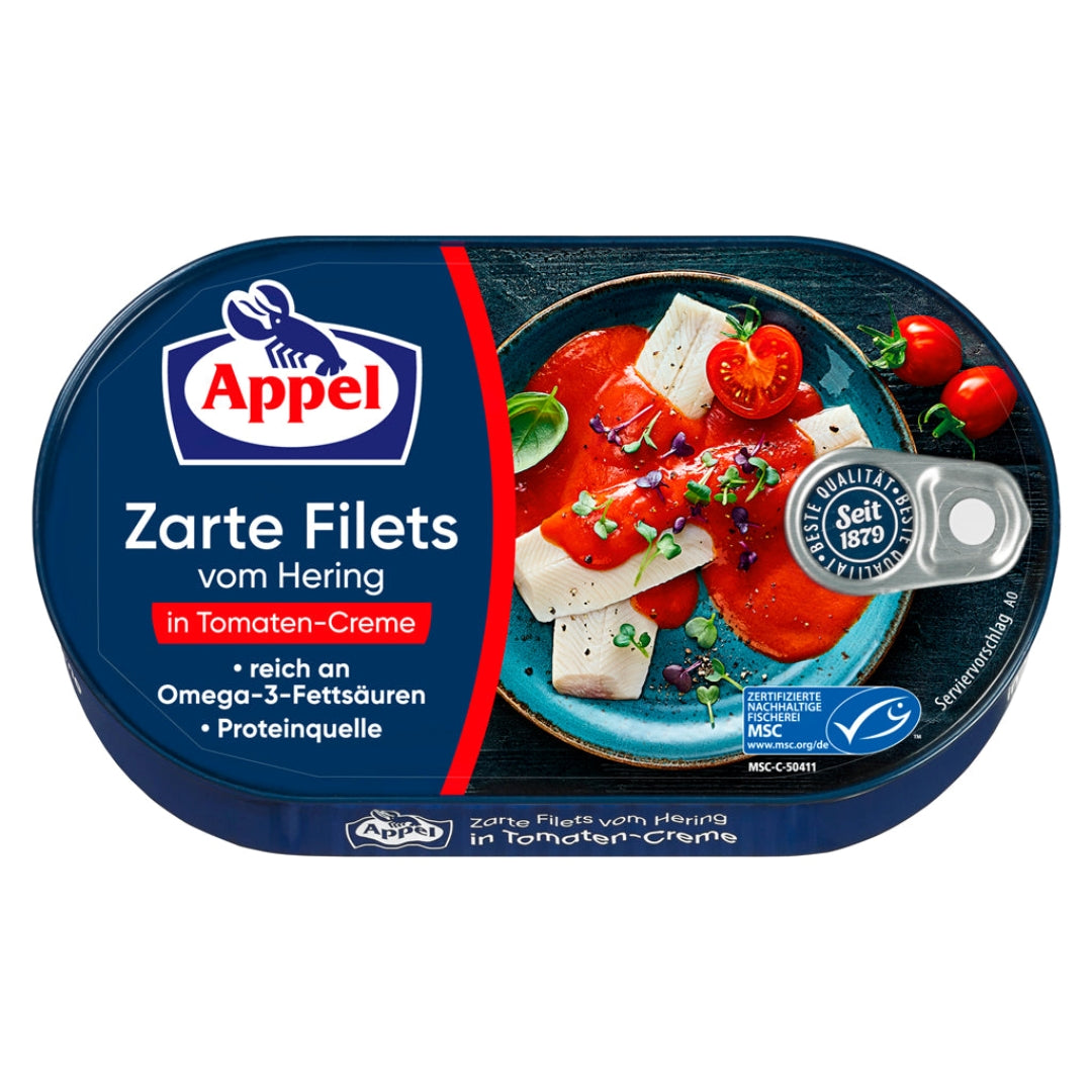 Appel Herring Fillets in Creamy Tomato Sauce