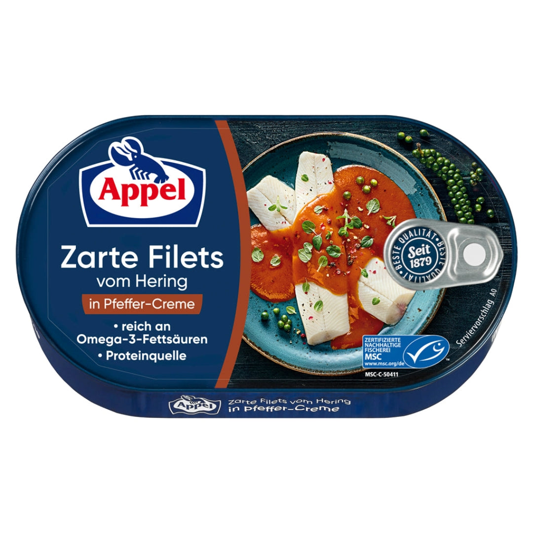 Appel Herring Fillets in Creamy Pepper Sauce