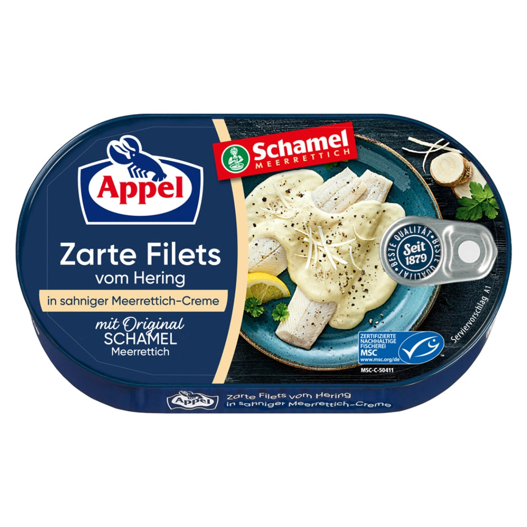 Appel Herring Fillets in Creamy Horseradish Sauce