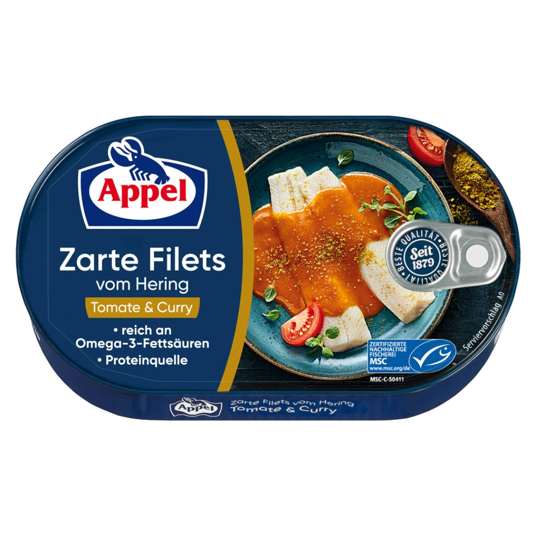 Appel Herring Fillets in Tomato & Curry Sauce